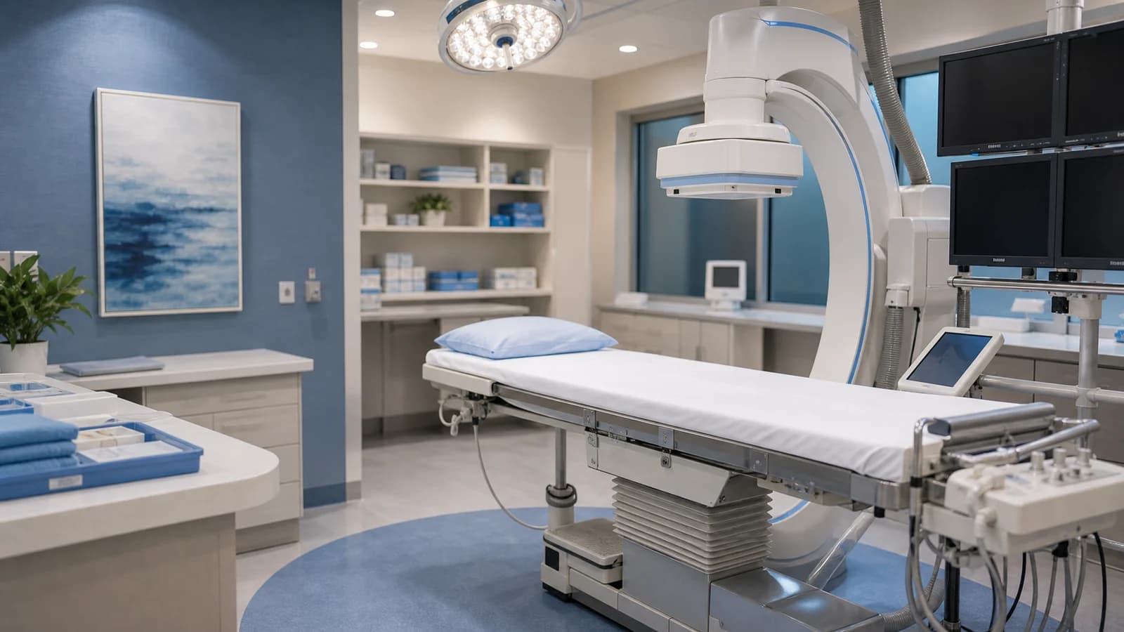 Modern outpatient vascular procedure suite at Illiana Vascular Center